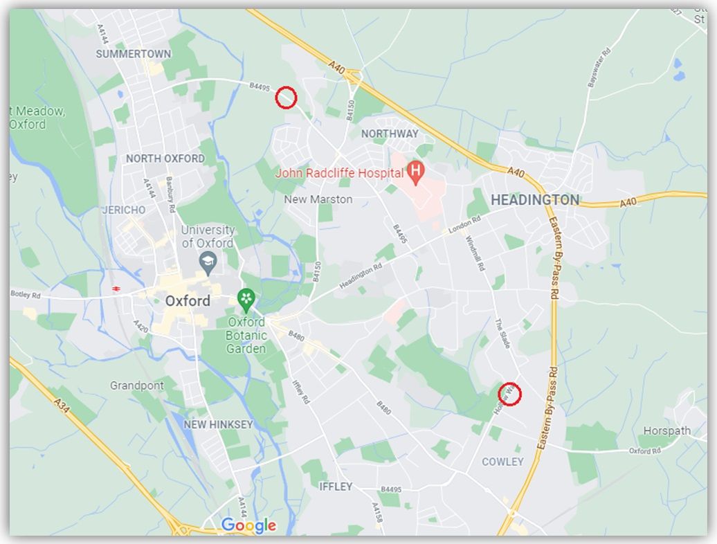 Map of proposed Eastern Arc bus gates