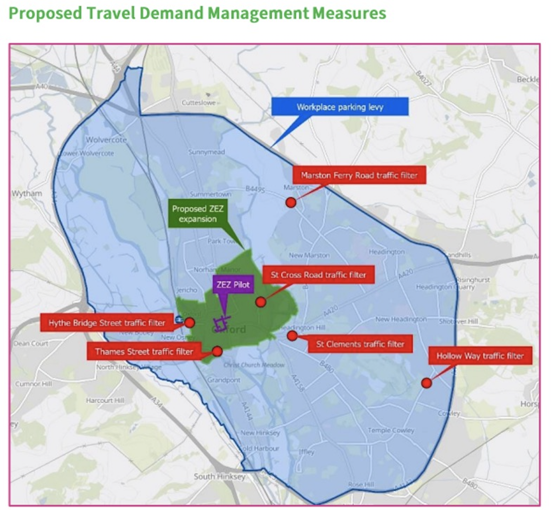 Oxfordshire County Council Cabinet approves the Central Oxfordshire Travel Plan and Traffic Filter scheme