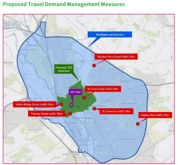 Oxfordshire County Council Cabinet approves the Central Oxfordshire Travel Plan and Traffic Filter scheme